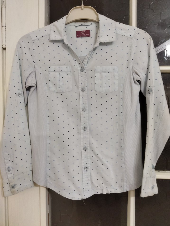 MANGO 9_10 yaş kız çocuk Uzun Kollu Gömlek - Görsel 2