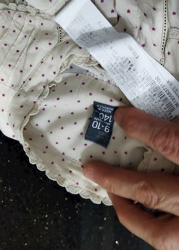 Zara kids 9-10 yaş 140 cm kız çocuk uzun kollu gömlek - Görsel 8