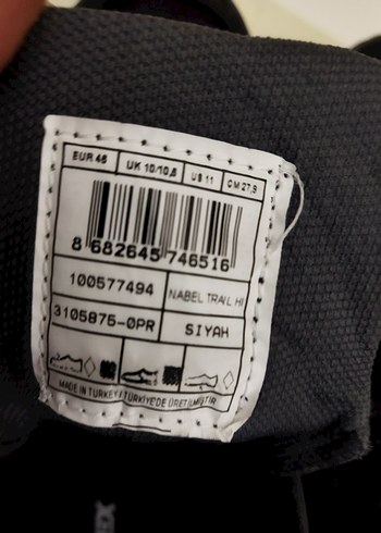 TOREX 45 numara Siyah Bağcıklı Erkek Bot - Görsel 12