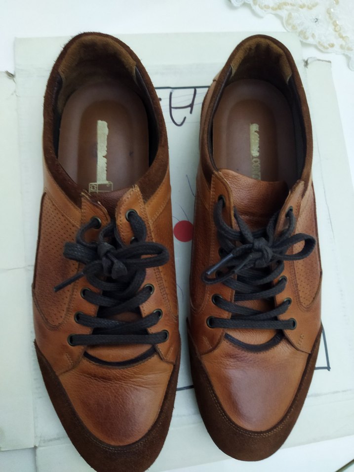 Erkek hakiki deri 44 numara  Bağcıklı  Günlük Ayakkabı - Görsel 2
