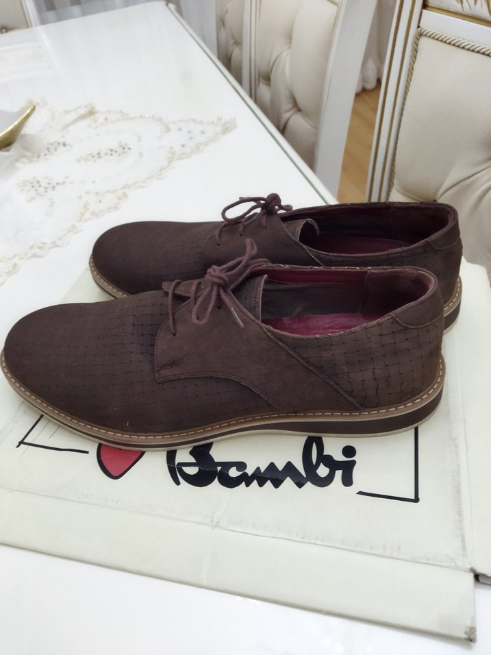 Kahverengi Erkek Süet Klasik Ayakkabı - Görsel 4