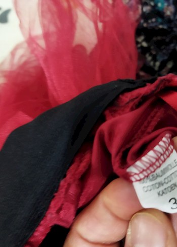 3 yaş Kız Çocuk Kırmızı Fırfırlı Gotik Etek - Görsel 10