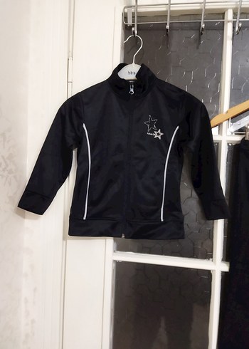 4 yaş kız çocuk Siyah Eşofman Takımı - Görsel 2