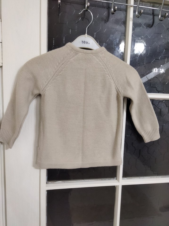 LC Waikiki 3_4 yaş Nakışlı Bej Kız Triko Hırka - Görsel 5