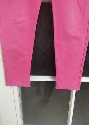 Kız Çocuk Pembe Esnek Tayt - Görsel 7