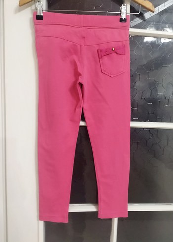 Kız Çocuk Pembe Esnek Tayt - Görsel 5