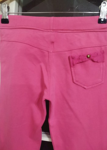 Kız Çocuk Pembe Esnek Tayt - Görsel 4