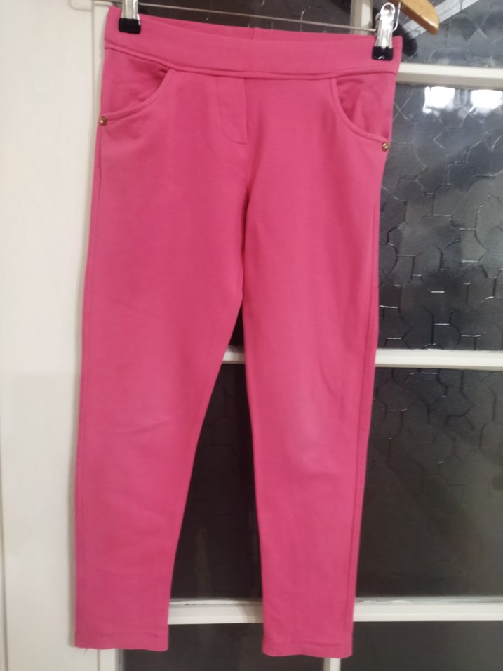 Kız Çocuk Pembe Esnek Tayt - Görsel 2