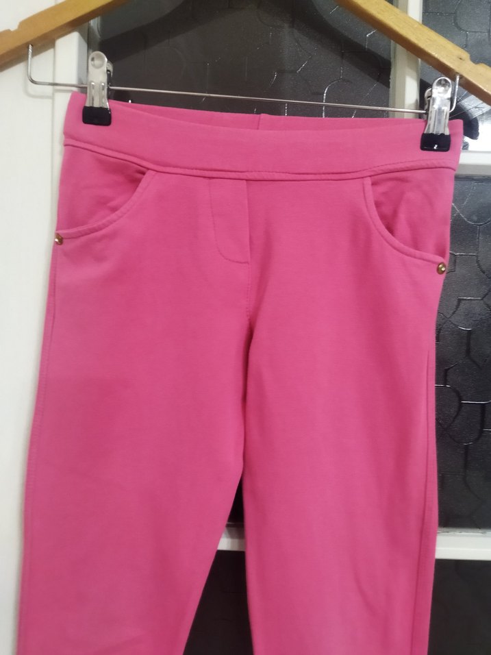 Kız Çocuk Pembe Esnek Tayt - Görsel 3