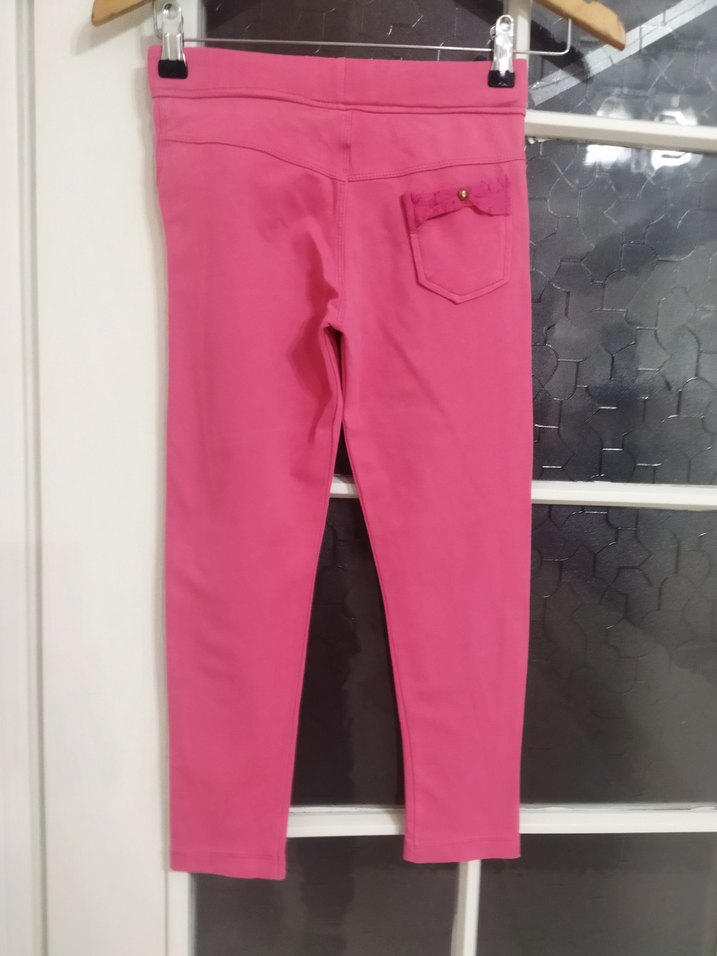 Kız Çocuk Pembe Esnek Tayt - Görsel 5