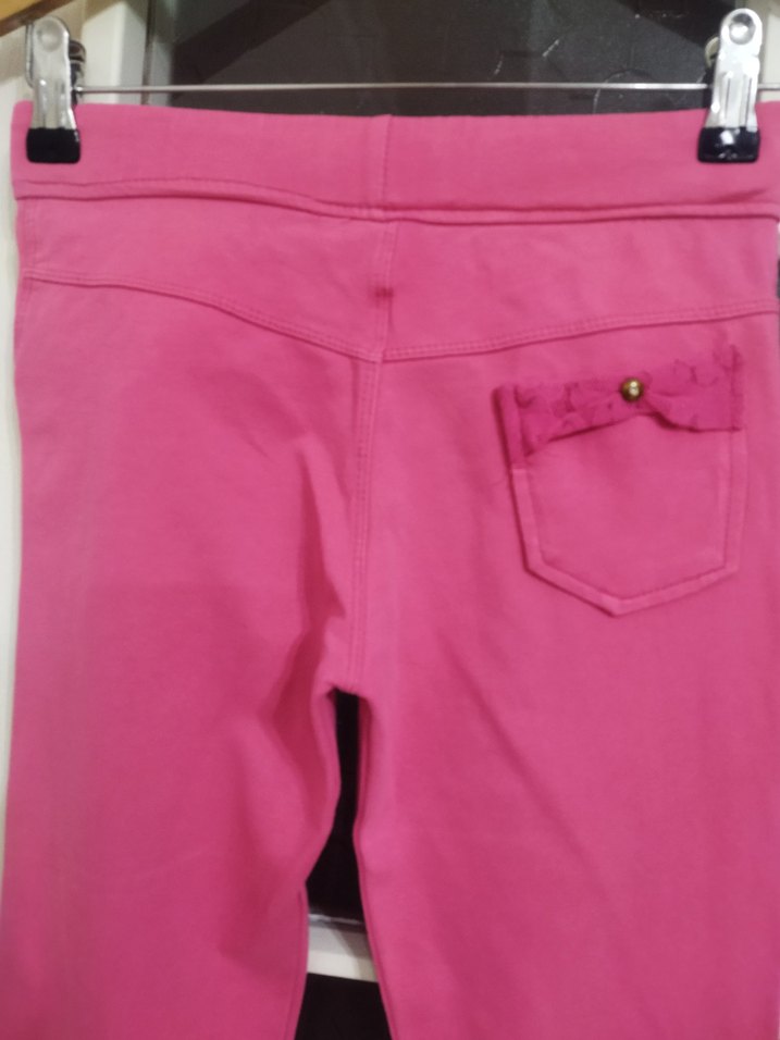 Kız Çocuk Pembe Esnek Tayt - Görsel 4