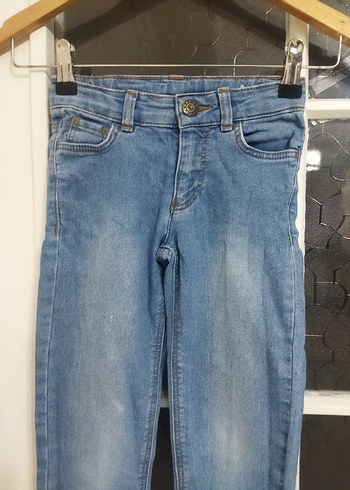 kız  Çocuk Kot Pantolon - Mavi - Görsel 4