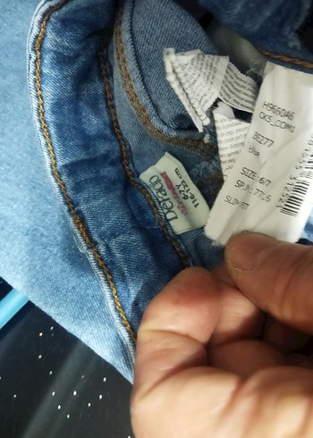 kız  Çocuk Kot Pantolon - Mavi - Görsel 10