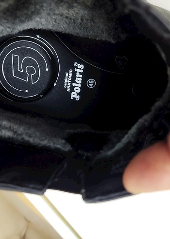 Polaris 45 numara Orta pedik 5 nokta  Deri Fermuarlı Erkek Bot - Görsel 8