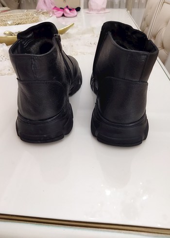 Polaris 45 numara Orta pedik 5 nokta  Deri Fermuarlı Erkek Bot - Görsel 6