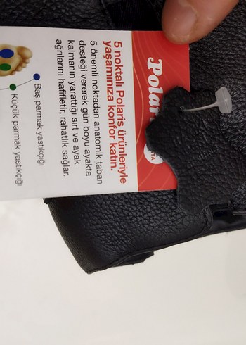 Polaris 45 numara Orta pedik 5 nokta  Deri Fermuarlı Erkek Bot - Görsel 7