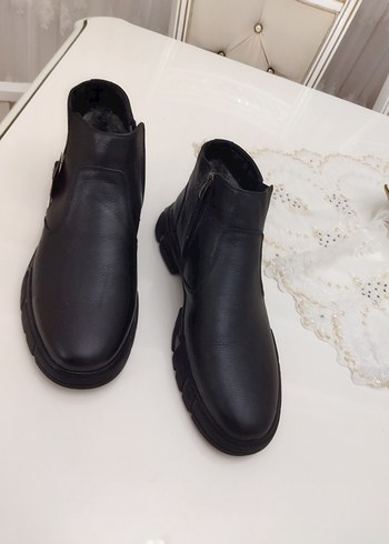 Polaris 45 numara Orta pedik 5 nokta  Deri Fermuarlı Erkek Bot - Görsel 3