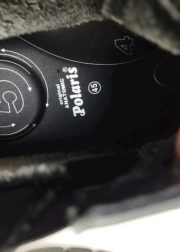 Polaris 45 numara Orta pedik 5 nokta  Deri Fermuarlı Erkek Bot - Görsel 9