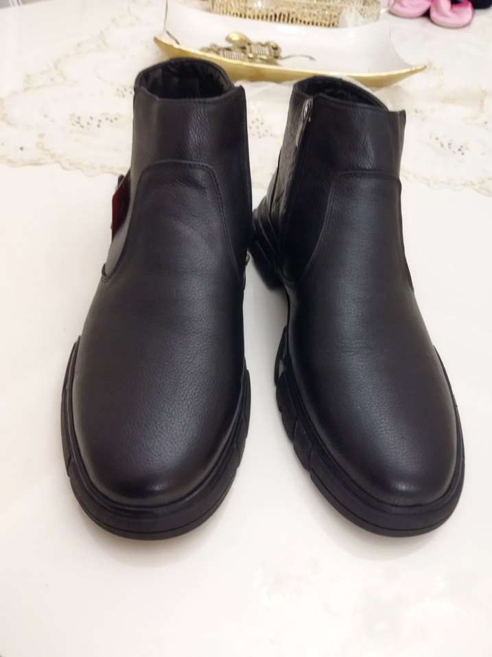 Polaris 45 numara Orta pedik 5 nokta  Deri Fermuarlı Erkek Bot - Görsel 4