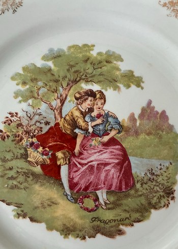 İtalyan Monopoli Porselen Tabak - Görsel 2