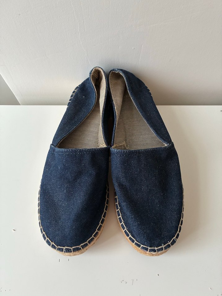 Kadın Mavi Denim Dolgu Topuk Espadril - Görsel 2