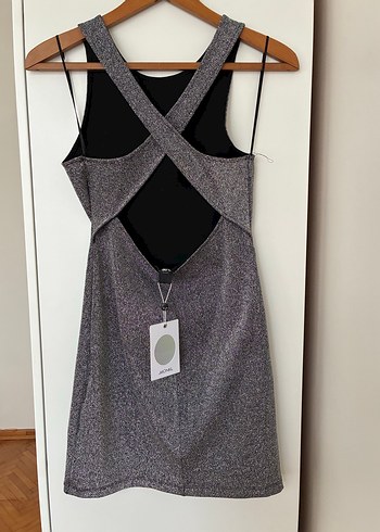 Monki markaKadın Gri Midi Kolsuz Elbise - Görsel 2