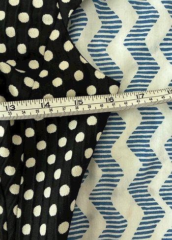 Siyah Puantiyeli Midi Elbise - Görsel 7