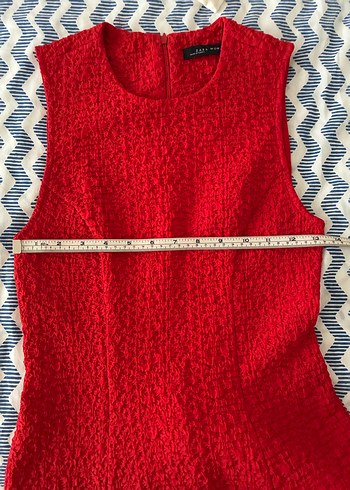 Kırmızı Midi Elbise - Görsel 4