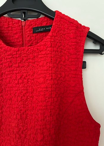 Kırmızı Midi Elbise - Görsel 6