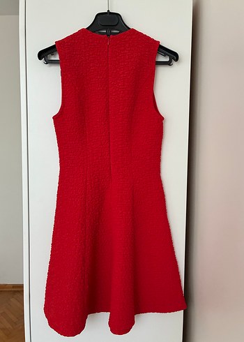 Kırmızı Midi Elbise - Görsel 7