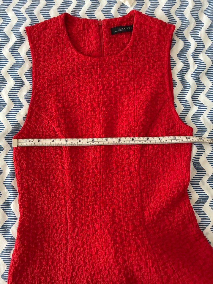 Kırmızı Midi Elbise - Görsel 4