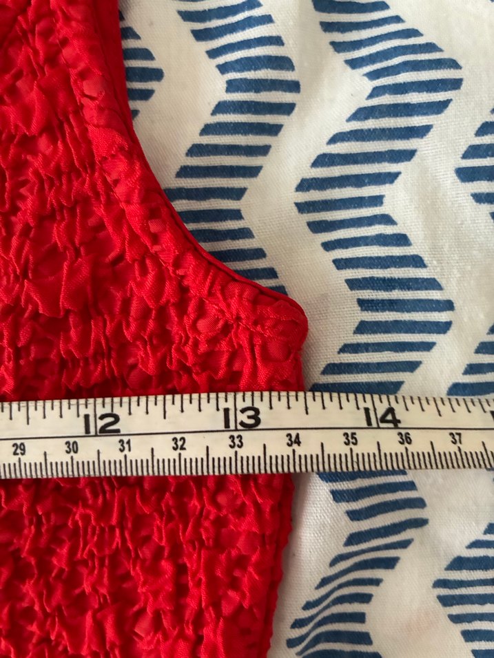 Kırmızı Midi Elbise - Görsel 5