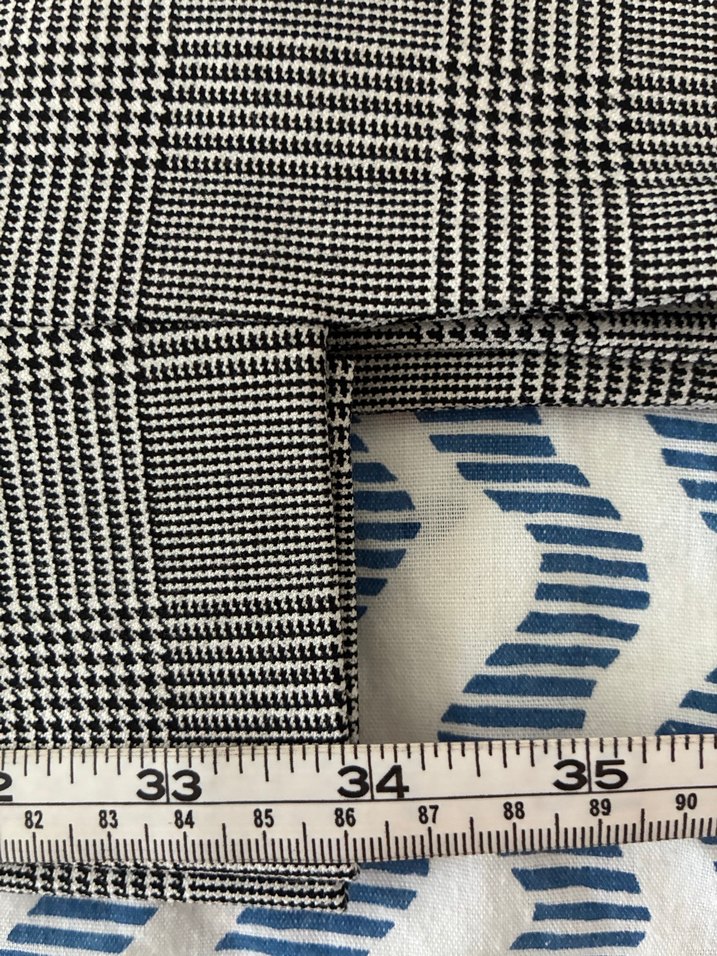 Gri Ekose Kumaş Kadın Pantolon - Görsel 5