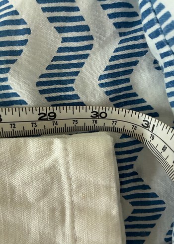 Düğmeli Keten Beyaz Midi Tulum - Görsel 10