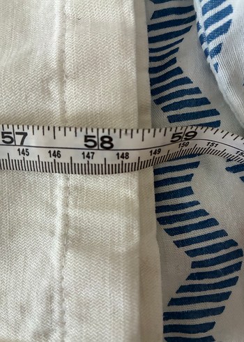 Düğmeli Keten Beyaz Midi Tulum - Görsel 8