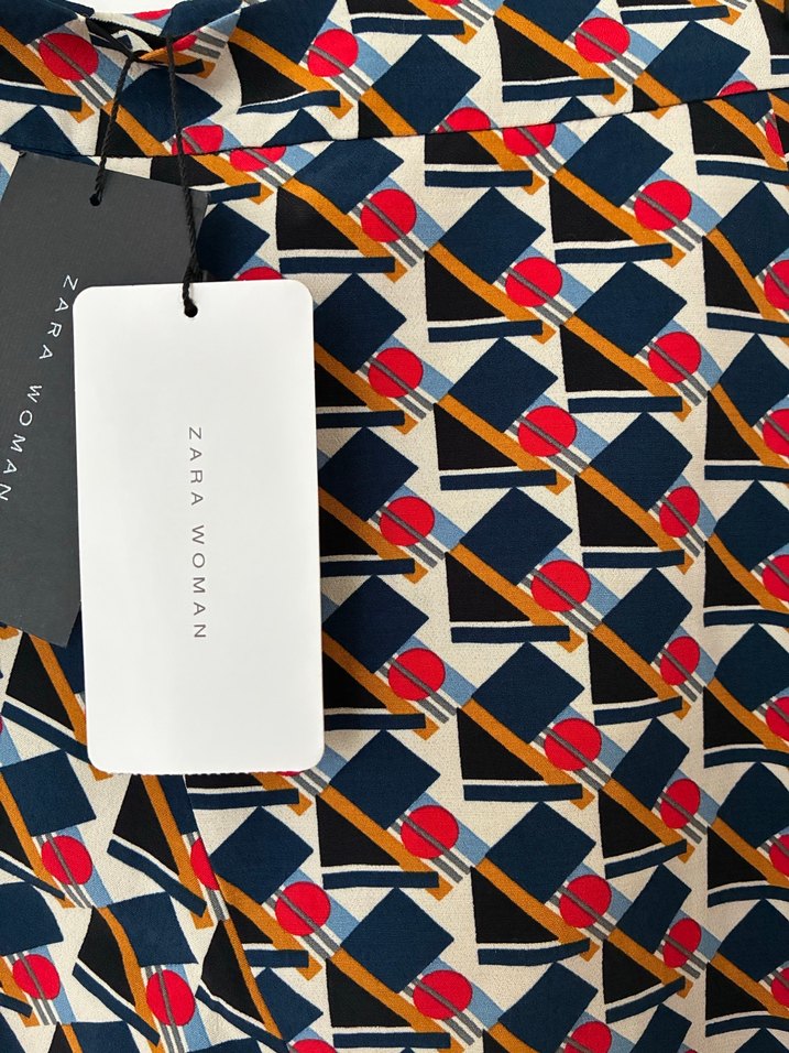 Desenli Volanlı Mini Etek - Görsel 2