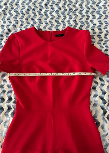 Kırmızı Midi Kadın Günlük Elbise - Görsel 4