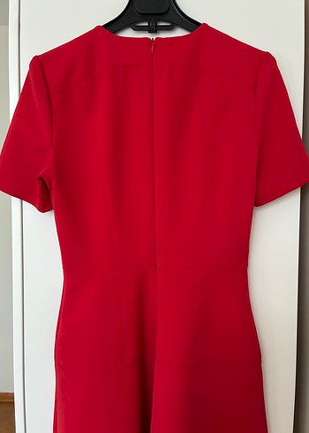 Kırmızı Midi Kadın Günlük Elbise - Görsel 3