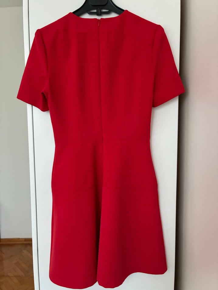 Kırmızı Midi Kadın Günlük Elbise - Görsel 2