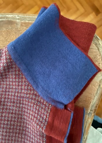 Vakko Bordo Örgü Yün Polo Yaka Erkek Kazak - Görsel 6