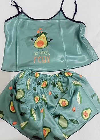 Penti Su yeşili Baskılı Şortlu Kadın Pijama Takımı