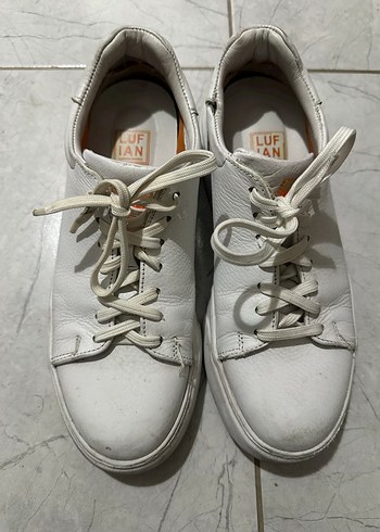Lufian Beyaz Deri Sneaker