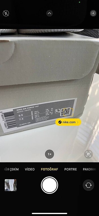 39 Beden Nike Air Force İTHAL Üründür