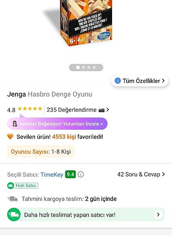 Jenga denge oyunu