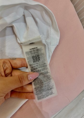 l Beden Guess Beyaz Kadın Oversize Pamuklu Tişört