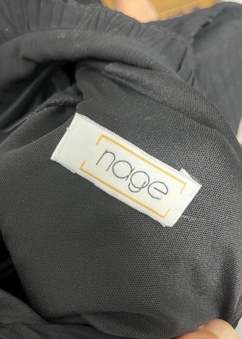 Siyah Piliseli Uzun Keten Elbise - Görsel 8