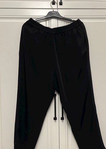 Siyah Kemerli Rahat Kesim Kadın Jogger Pantolon - Görsel 5