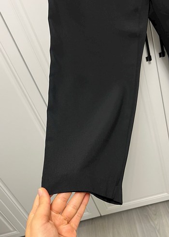 Siyah Kemerli Rahat Kesim Kadın Jogger Pantolon - Görsel 2