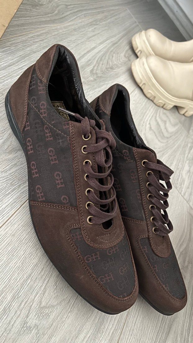 Kahverengi Bağcıklı Erkek Spor Ayakkabı - Görsel 4