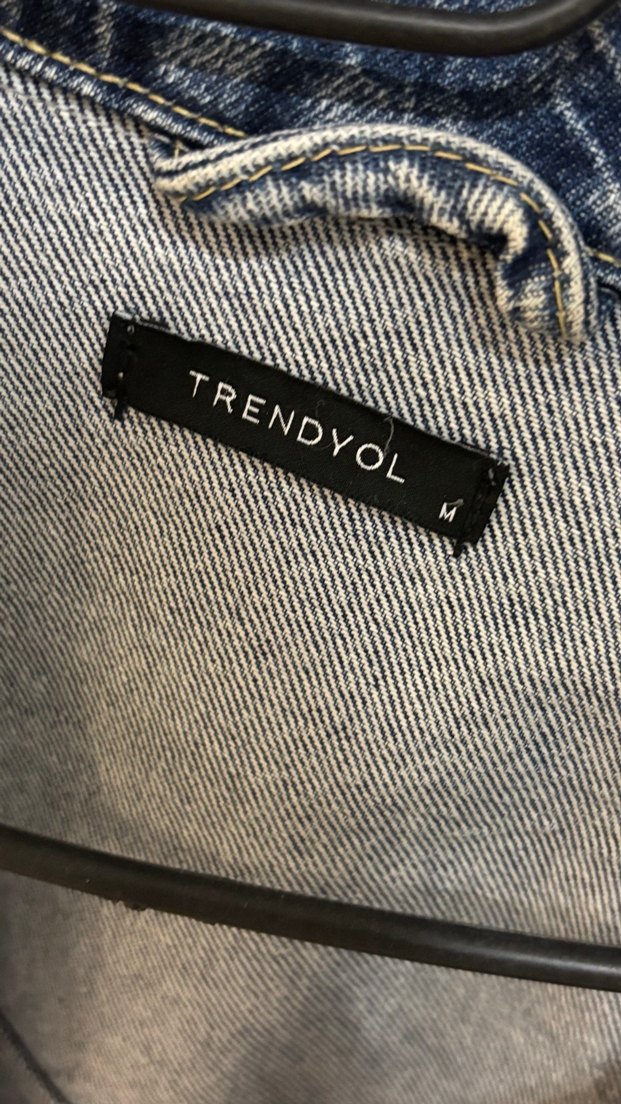 Kadın Mavi Denim Oversize Ceket - Görsel 2